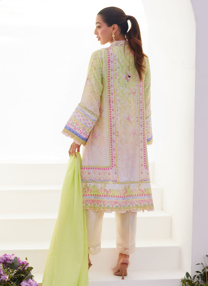 Farah Talib Aziz | Zaza Prints 24 | PEAR OMBRÈ SHIRT AND DUPATTA - Pakistani Clothes for women, in United Kingdom and United States