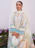 Farah Talib Aziz | Zaza Prints 24 | TURKISH AQUA SHIRT AND DUPATTA - Pakistani Clothes for women, in United Kingdom and United States