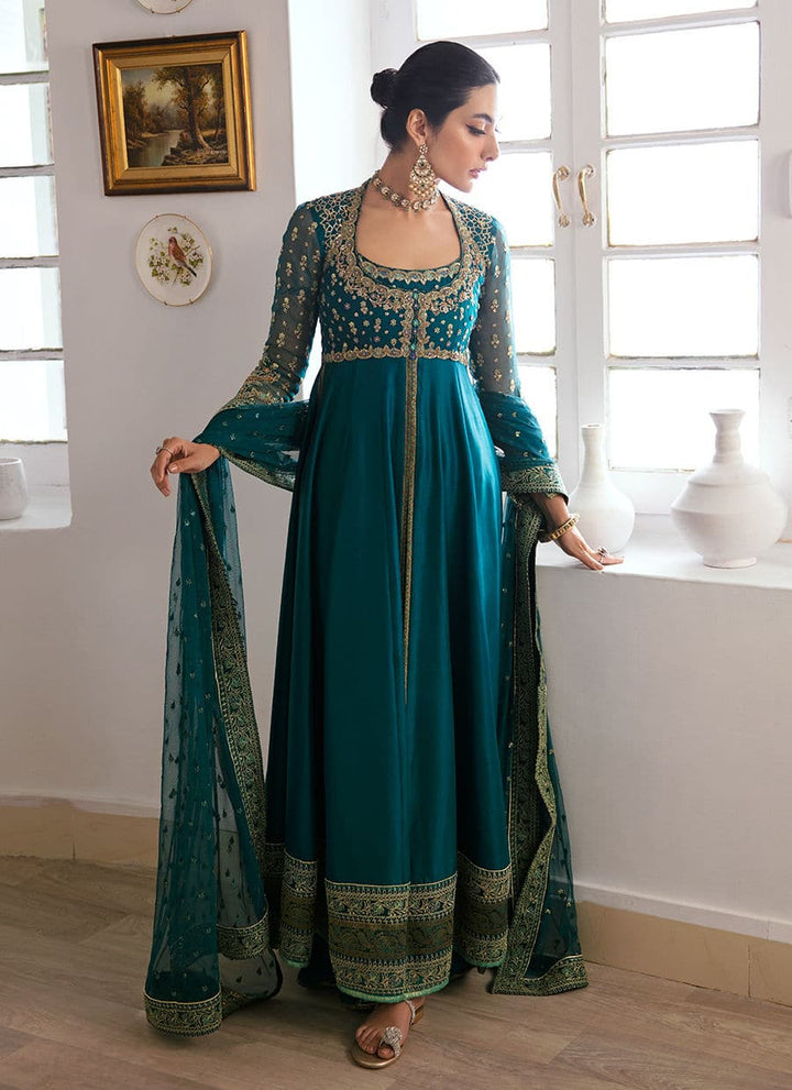 Farah Talib Aziz | Mayna Festive Luxe | AFRA TEAL - Pakistani Clothes for women, in United Kingdom and United States