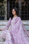 Farasha | Bahaar Embroidered Lawn | Lilac Florine - Pakistani Clothes for women, in United Kingdom and United States