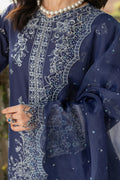 Farasha | Bahaar Embroidered Lawn | Blue Ochre - Pakistani Clothes for women, in United Kingdom and United States