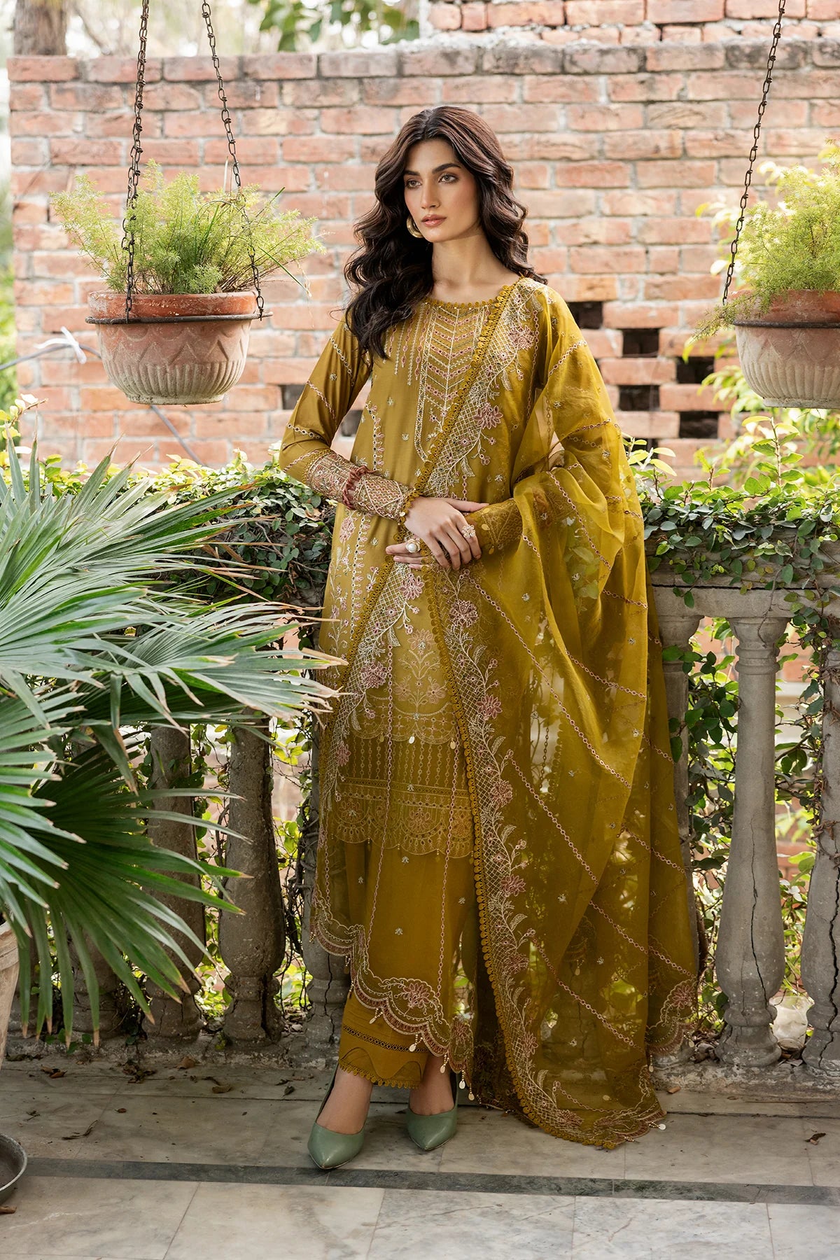 Farasha | Bahaar Embroidered Lawn | Summer Bloom - Pakistani Clothes for women, in United Kingdom and United States