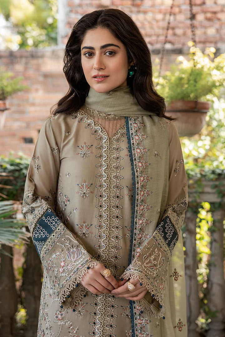 Farasha | Bahaar Embroidered Lawn | Whimsical Sage - Pakistani Clothes for women, in United Kingdom and United States