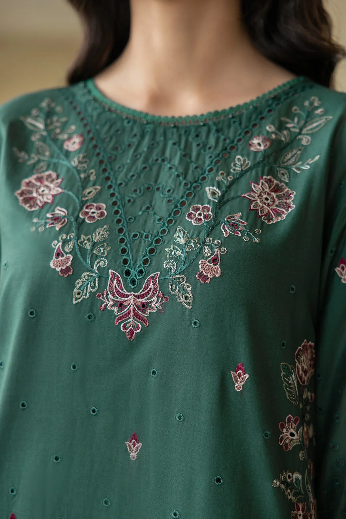 Farasha | Bahaar Embroidered Lawn | Azure Grace - Pakistani Clothes for women, in United Kingdom and United States