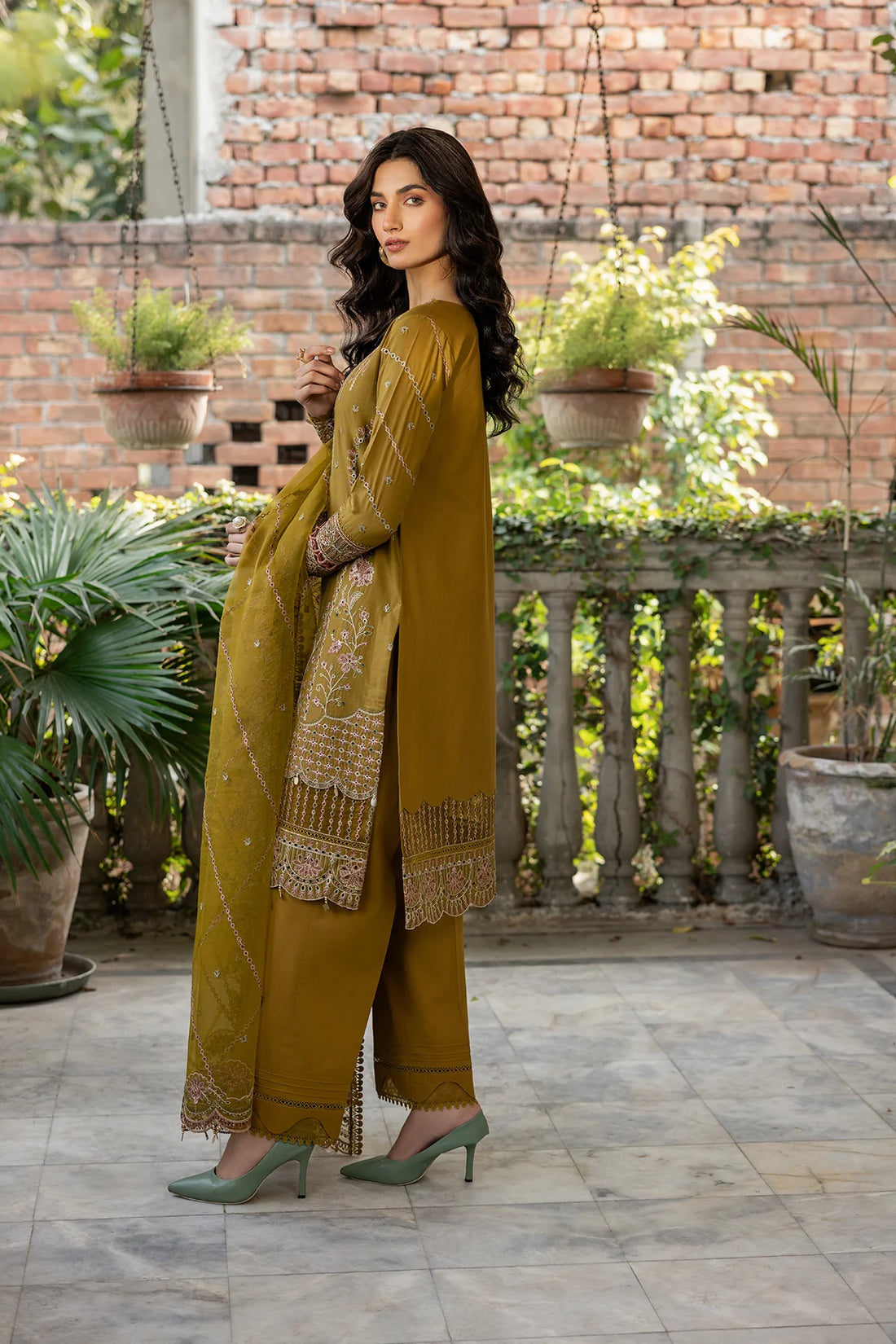 Farasha | Bahaar Embroidered Lawn | Summer Bloom - Pakistani Clothes for women, in United Kingdom and United States