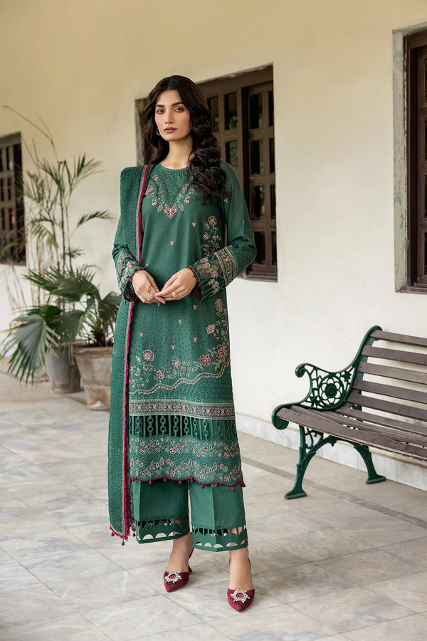 Farasha | Bahaar Embroidered Lawn | Azure Grace - Hoorain Designer Wear - Pakistani Ladies Branded Stitched Clothes in United Kingdom, United states, CA and Australia