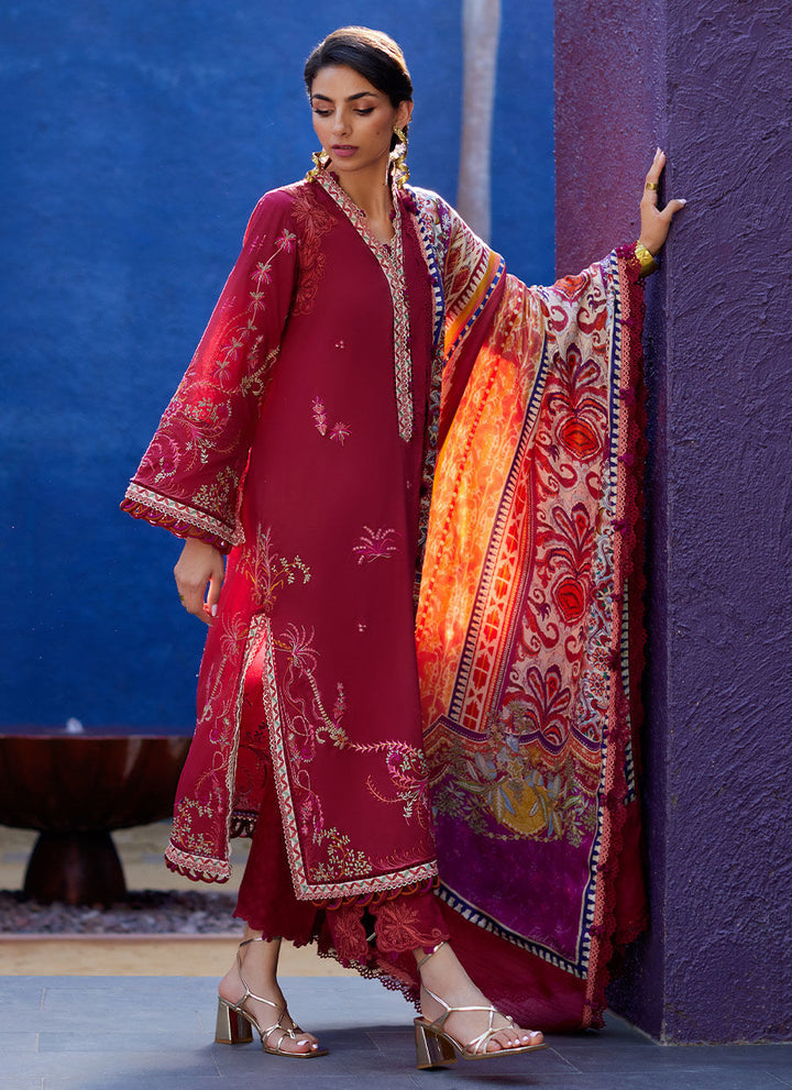 Farah Talib Aziz | Suay Lawn 24 | ENZO RED - Pakistani Clothes for women, in United Kingdom and United States