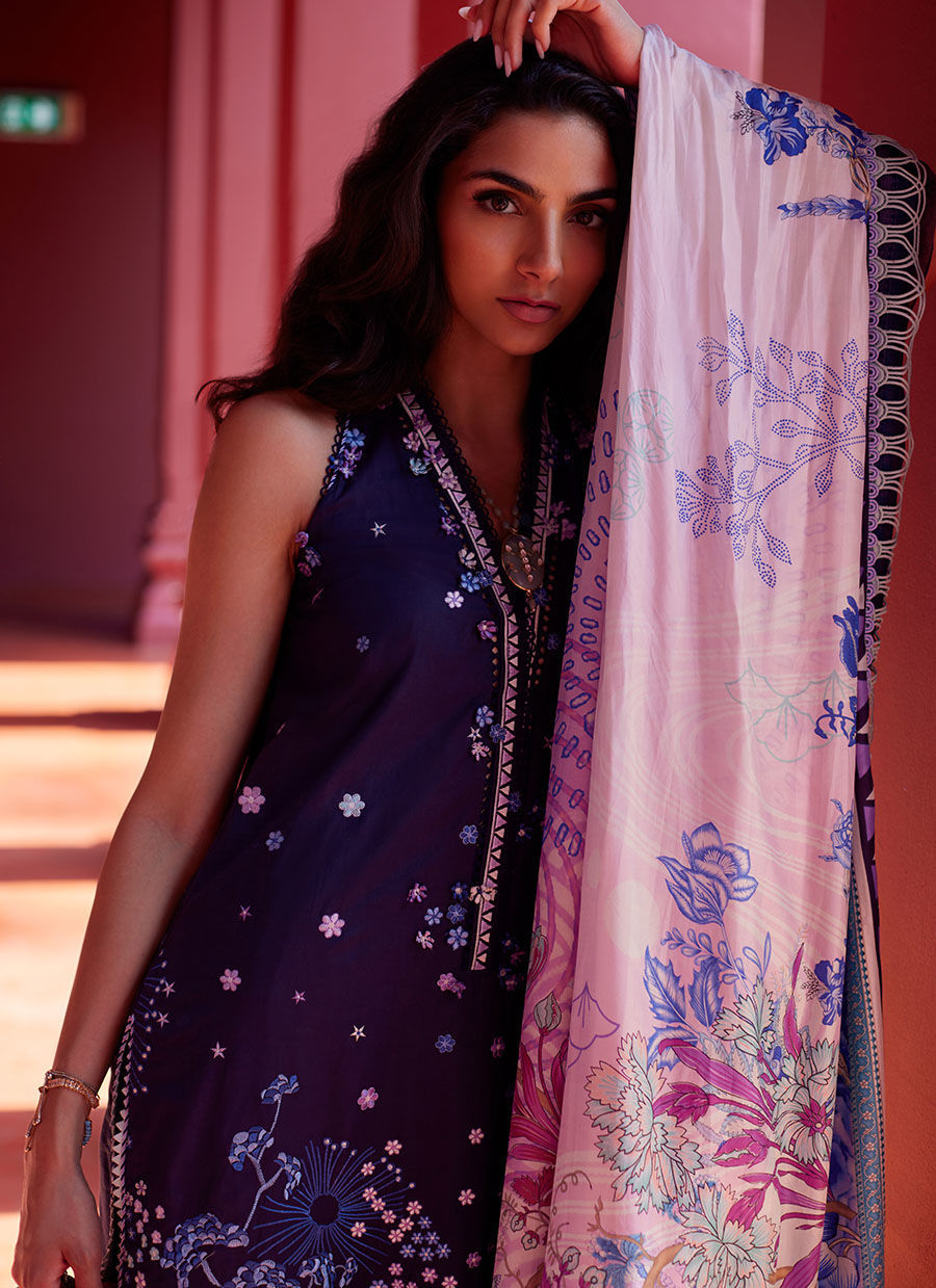 Farah Talib Aziz | Suay Lawn 24 | IZEA BLUE - Pakistani Clothes for women, in United Kingdom and United States