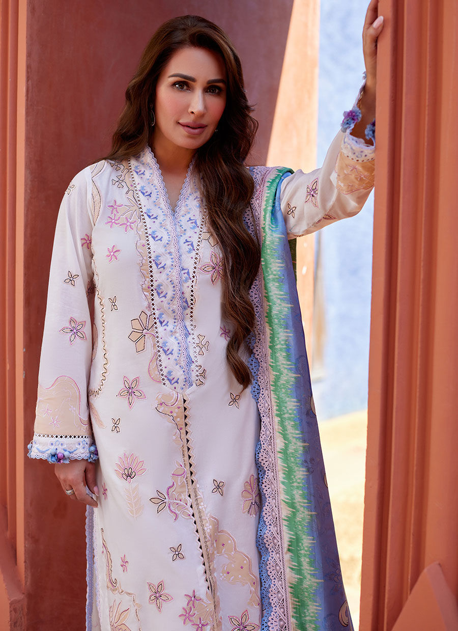 Farah Talib Aziz | Suay Lawn 24 | MIWA IVORY - Pakistani Clothes for women, in United Kingdom and United States