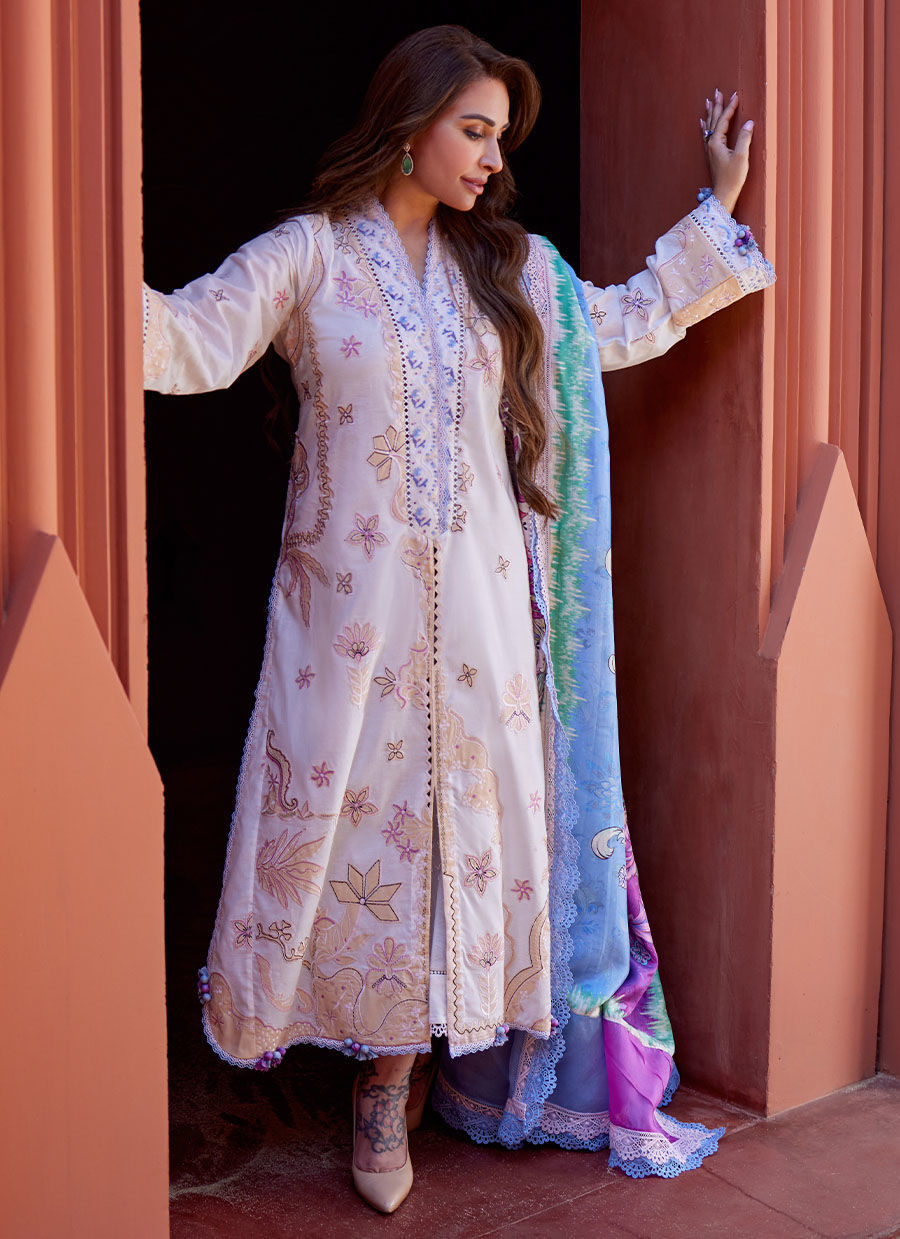 Farah Talib Aziz | Suay Lawn 24 | MIWA IVORY - Pakistani Clothes for women, in United Kingdom and United States