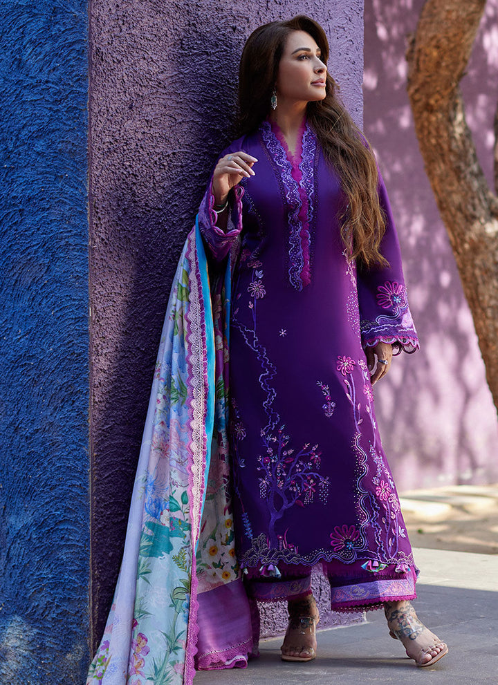 Farah Talib Aziz | Suay Lawn 24 | YURI PURPLE - Pakistani Clothes for women, in United Kingdom and United States