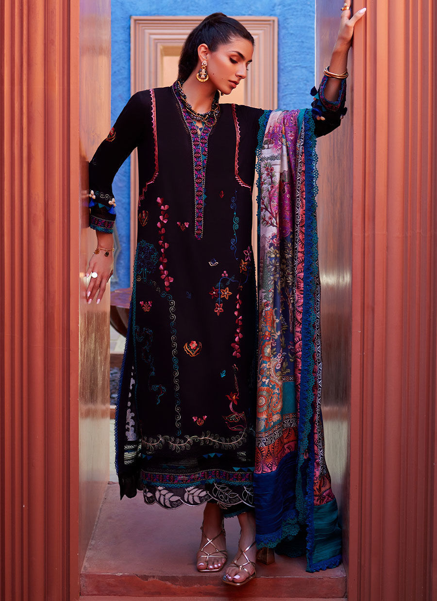 Farah Talib Aziz | Suay Lawn 24 | ILARIA BLACK - Pakistani Clothes for women, in United Kingdom and United States