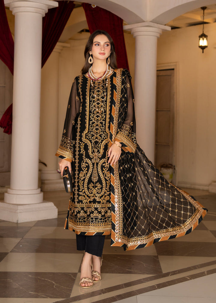 Strawberry | Rimjhim Chiffon Collection | FLS-RJ-001 - Hoorain Designer Wear - Pakistani Ladies Branded Stitched Clothes in United Kingdom, United states, CA and Australia