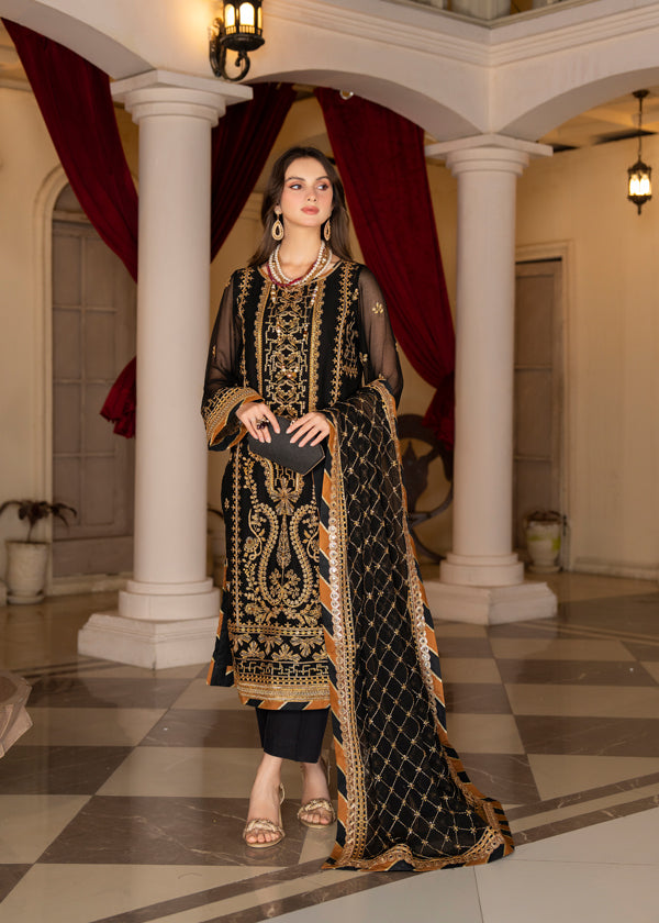 Strawberry | Rimjhim Chiffon Collection | FLS-RJ-001 - Pakistani Clothes for women, in United Kingdom and United States