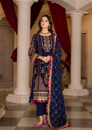 Strawberry | Rimjhim Chiffon Collection | FLS-RJ-005 - Pakistani Clothes for women, in United Kingdom and United States