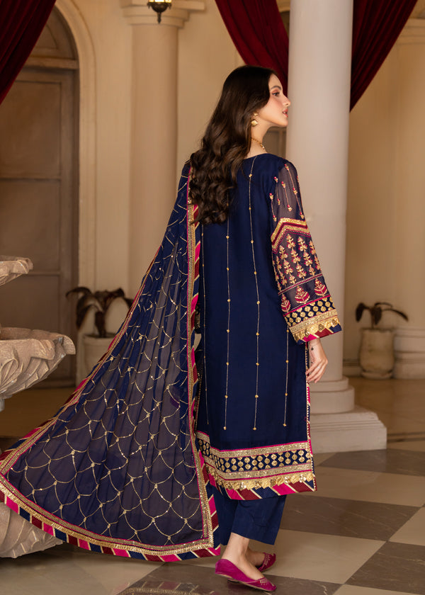 Strawberry | Rimjhim Chiffon Collection | FLS-RJ-005 - Hoorain Designer Wear - Pakistani Ladies Branded Stitched Clothes in United Kingdom, United states, CA and Australia