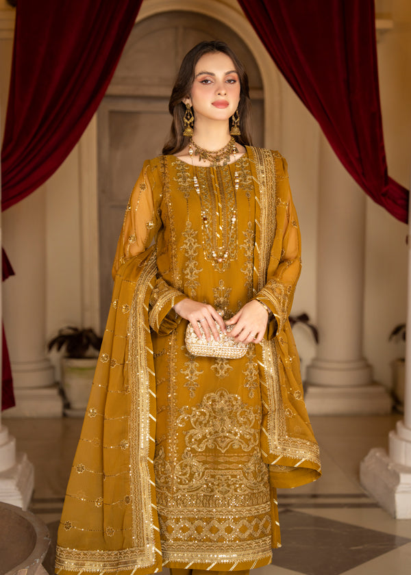 Strawberry | Rimjhim Chiffon Collection | FLS-RJ-009 - Pakistani Clothes for women, in United Kingdom and United States