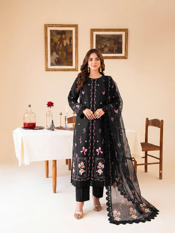 Faiza Faisal | FNF Printed Lawn | FLORAL NOIR