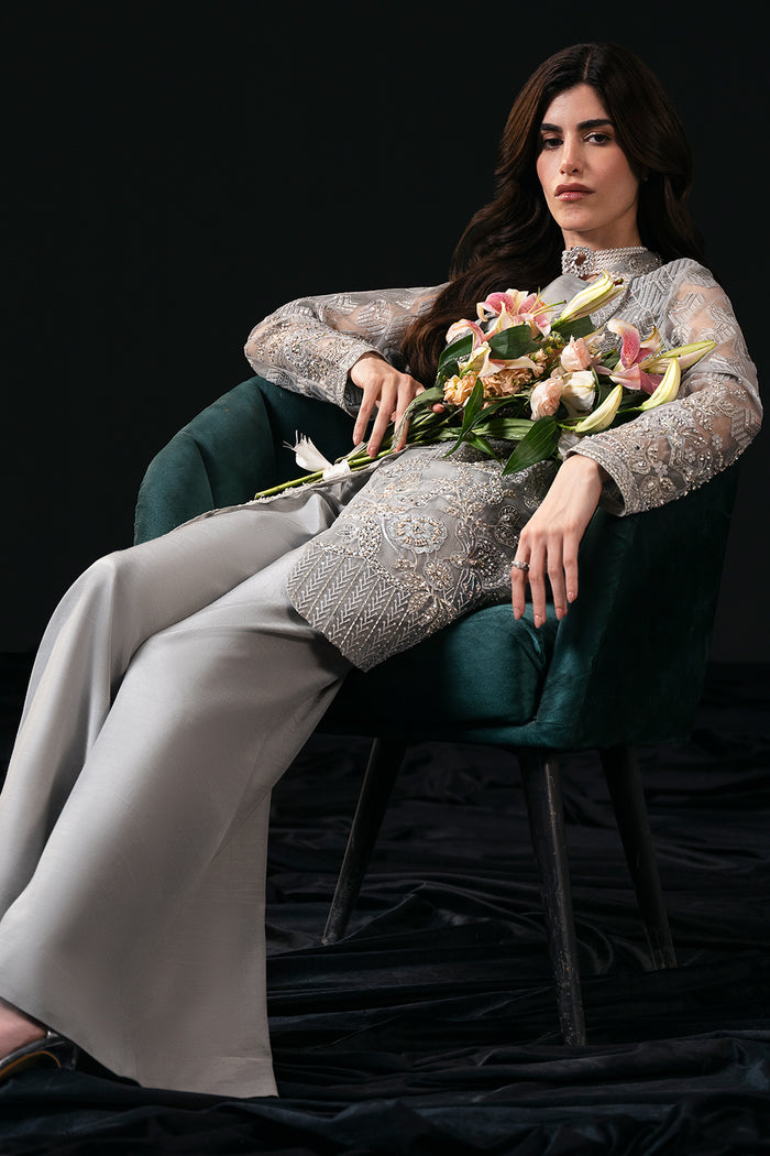 Flossie | Charmuse Formals | MOONSTONE - Hoorain Designer Wear - Pakistani Ladies Branded Stitched Clothes in United Kingdom, United states, CA and Australia