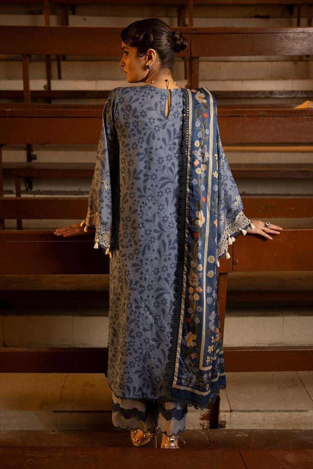 Ittehad | Embroidered Lawn | I-15 - Pakistani Clothes for women, in United Kingdom and United States