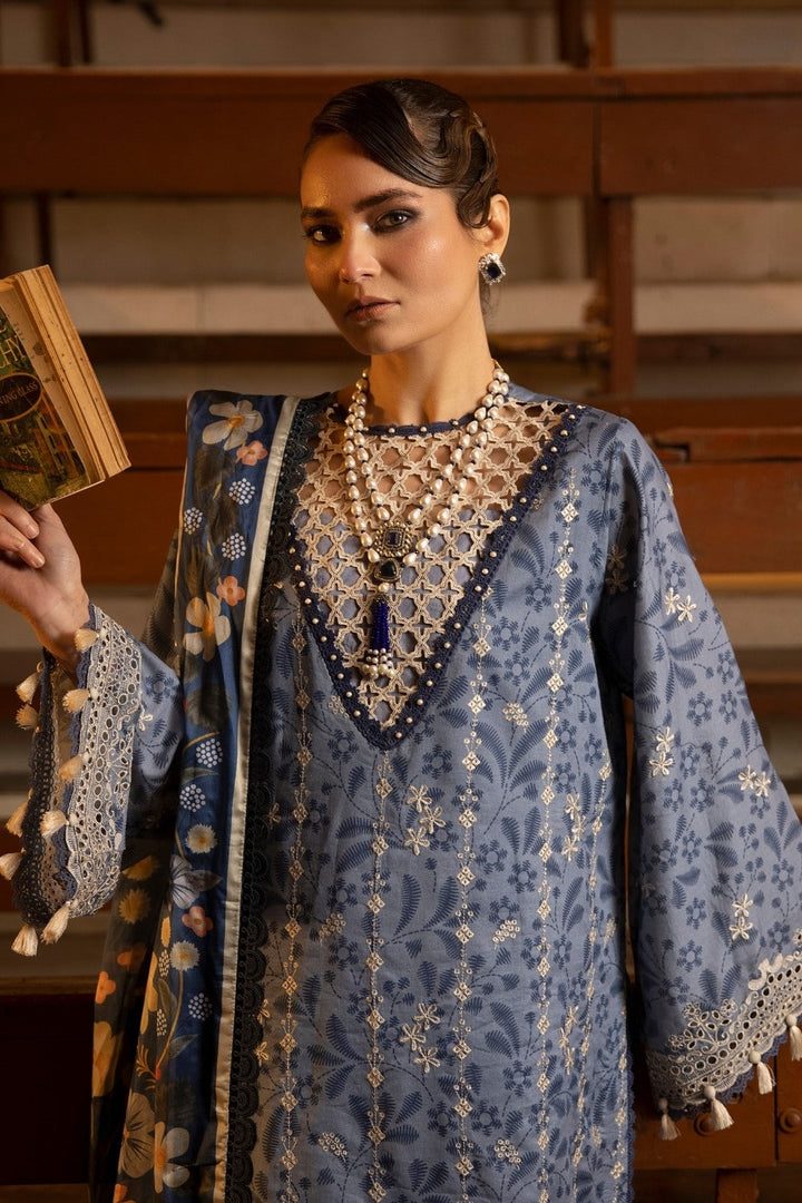 Ittehad | Embroidered Lawn | I-15 - Hoorain Designer Wear - Pakistani Ladies Branded Stitched Clothes in United Kingdom, United states, CA and Australia