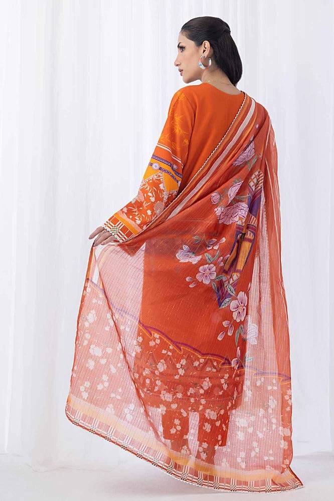 Gul Ahmed | Winter Collection 24 | Zari Stripe Dupatta WRF-32010