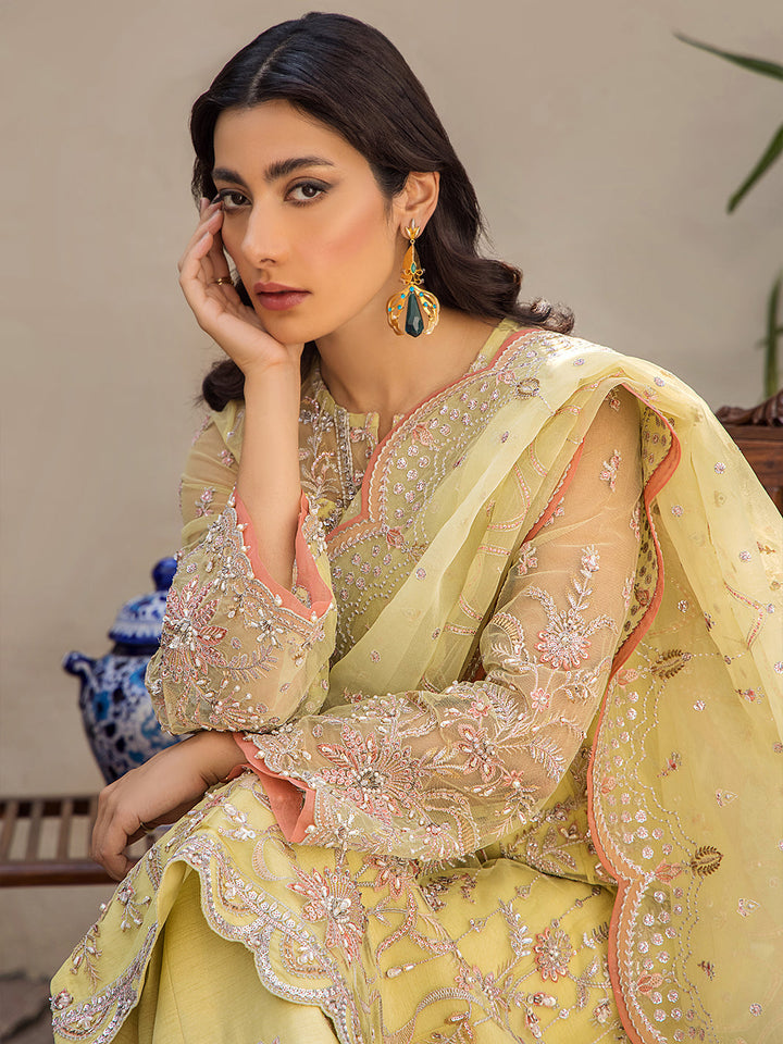 Fozia Khalid | Eid Edit 24 | Antheia - Hoorain Designer Wear - Pakistani Ladies Branded Stitched Clothes in United Kingdom, United states, CA and Australia