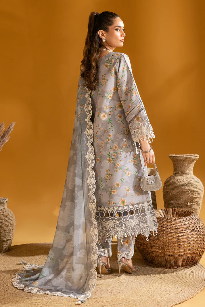 Alizeh | Maahi Embroidered Lawn | Lina - Hoorain Designer Wear - Pakistani Ladies Branded Stitched Clothes in United Kingdom, United states, CA and Australia