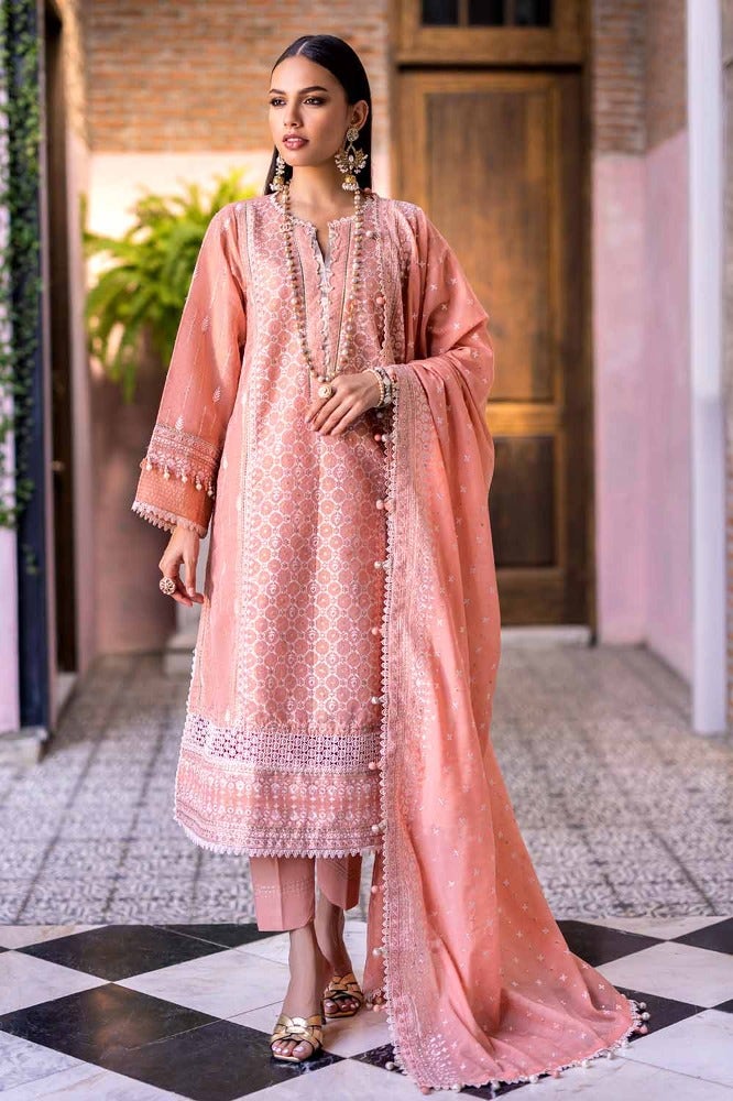 Gul Ahmed | Eid Collection | FE-42040 - Hoorain Designer Wear - Pakistani Ladies Branded Stitched Clothes in United Kingdom, United states, CA and Australia