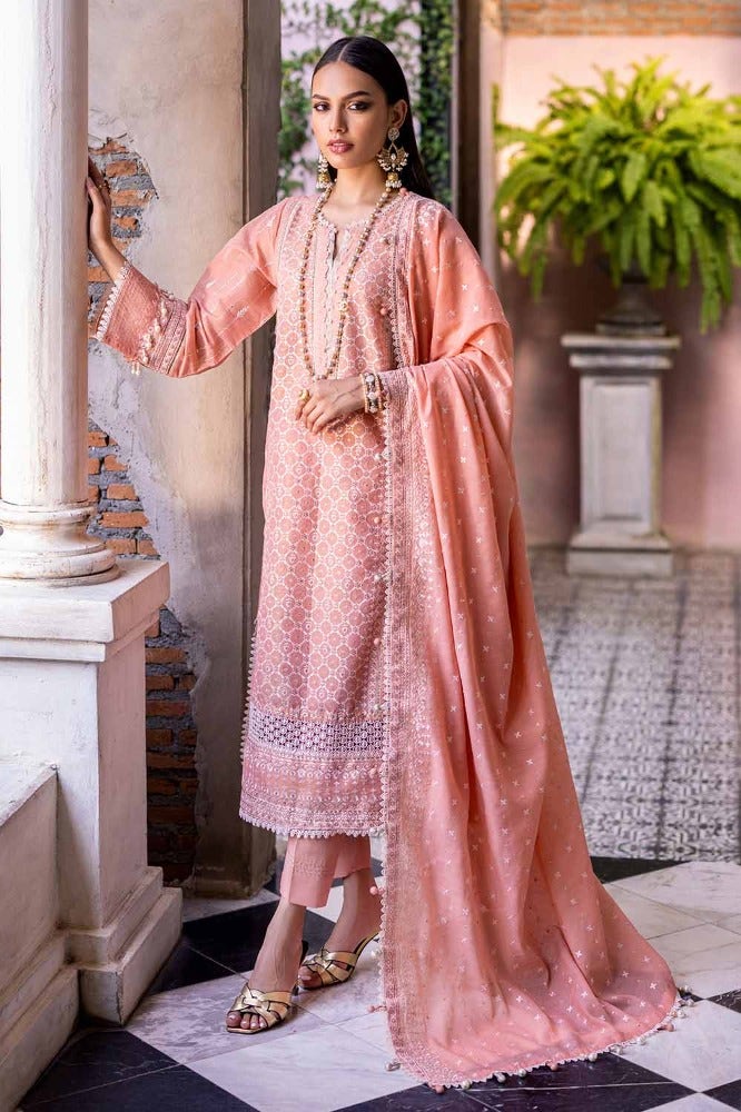 Gul Ahmed | Eid Collection | FE-42040 - Hoorain Designer Wear - Pakistani Ladies Branded Stitched Clothes in United Kingdom, United states, CA and Australia