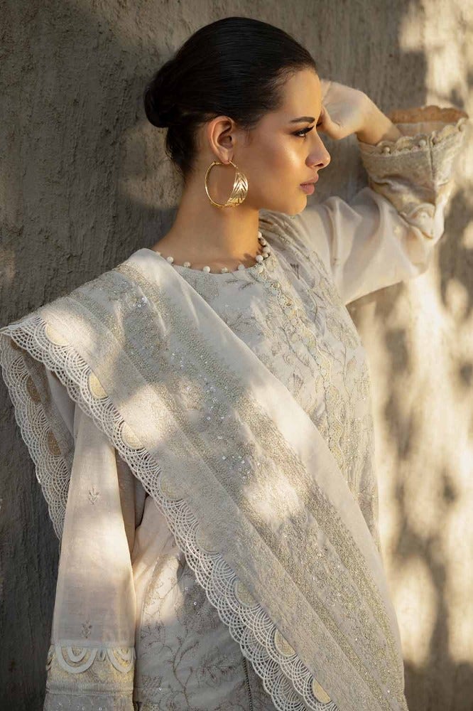 Gul Ahmed | Eid Collection | FE-42046 - Hoorain Designer Wear - Pakistani Ladies Branded Stitched Clothes in United Kingdom, United states, CA and Australia
