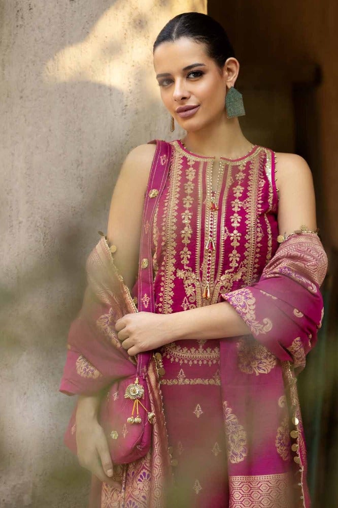 Gul Ahmed | Eid Collection |FE-42051 - Hoorain Designer Wear - Pakistani Ladies Branded Stitched Clothes in United Kingdom, United states, CA and Australia