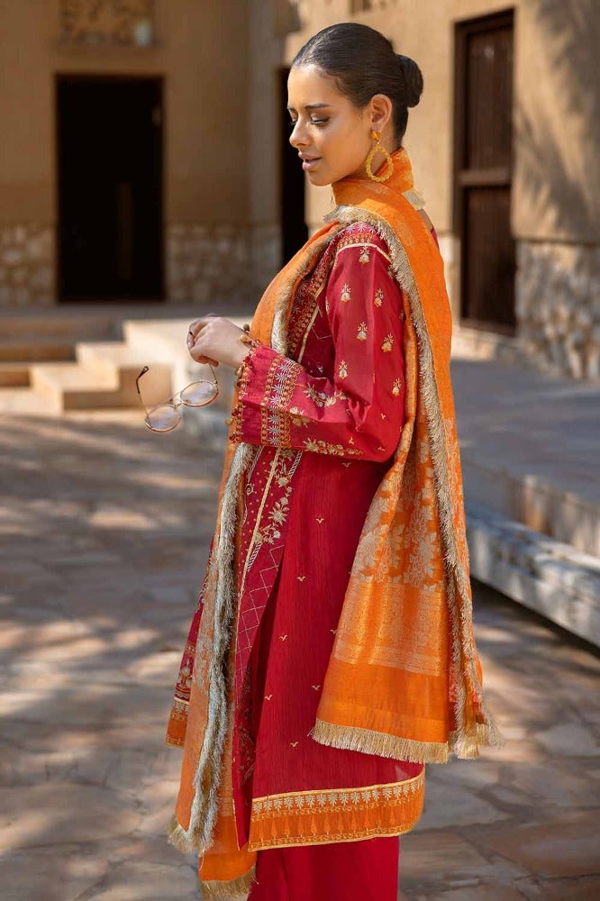 Gul Ahmed | Eid Collection | FE-42056 - Hoorain Designer Wear - Pakistani Ladies Branded Stitched Clothes in United Kingdom, United states, CA and Australia