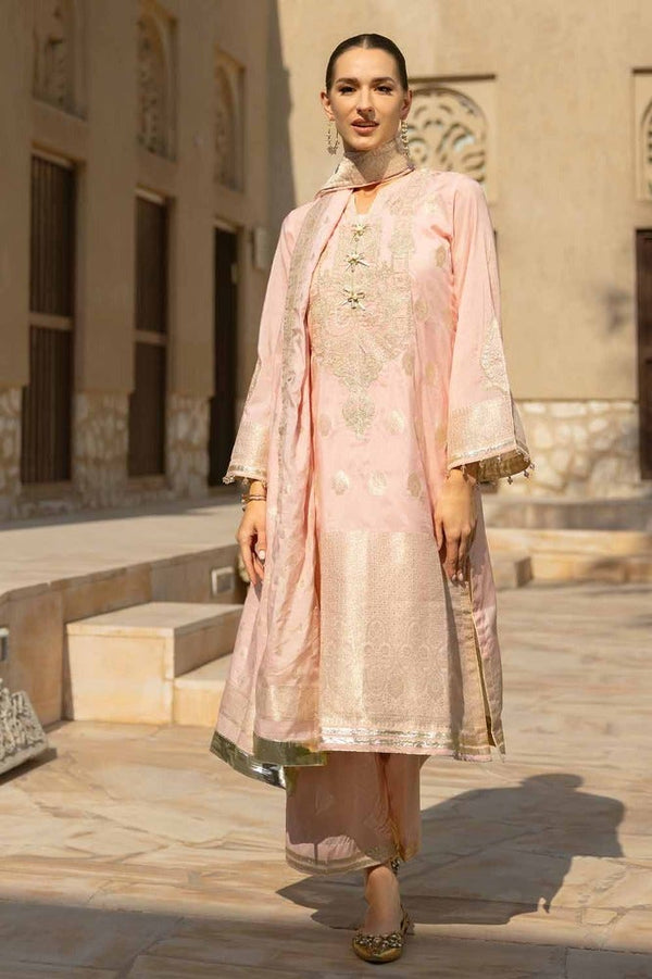 Gul Ahmed | Eid Collection | FE-42058 - Hoorain Designer Wear - Pakistani Ladies Branded Stitched Clothes in United Kingdom, United states, CA and Australia