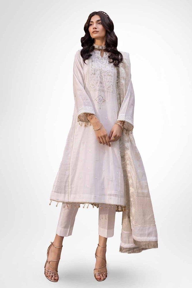 Gul Ahmed | Eid Collection | FE-42060 - Hoorain Designer Wear - Pakistani Designer Clothes for women, in United Kingdom, United states, CA and Australia