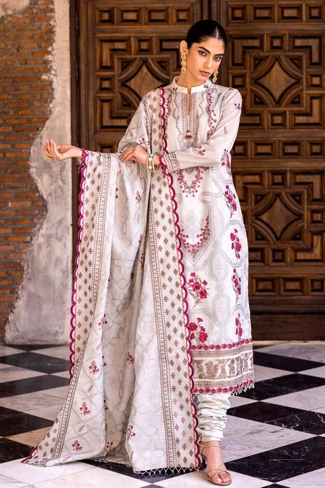 Gul Ahmed | Eid Collection | FE-42064 - Hoorain Designer Wear - Pakistani Ladies Branded Stitched Clothes in United Kingdom, United states, CA and Australia