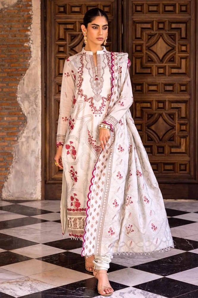 Gul Ahmed | Eid Collection | FE-42064 - Hoorain Designer Wear - Pakistani Ladies Branded Stitched Clothes in United Kingdom, United states, CA and Australia