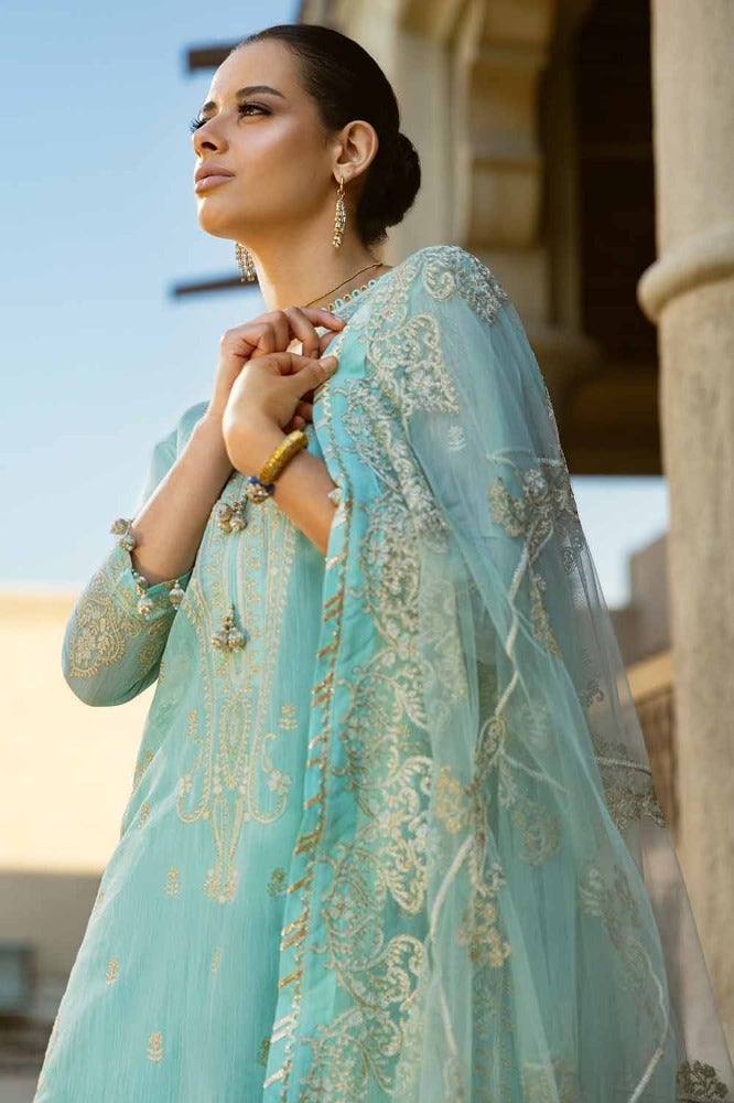 Gul Ahmed | Eid Collection | FE-42071 - Hoorain Designer Wear - Pakistani Ladies Branded Stitched Clothes in United Kingdom, United states, CA and Australia