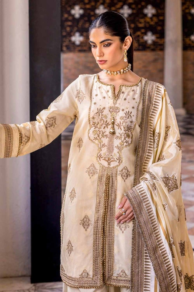 Gul Ahmed | Eid Collection | FE-42073 - Hoorain Designer Wear - Pakistani Ladies Branded Stitched Clothes in United Kingdom, United states, CA and Australia