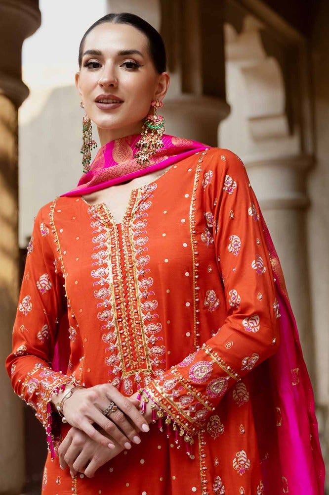 Gul Ahmed | Eid Collection | FE-42078 - Hoorain Designer Wear - Pakistani Ladies Branded Stitched Clothes in United Kingdom, United states, CA and Australia