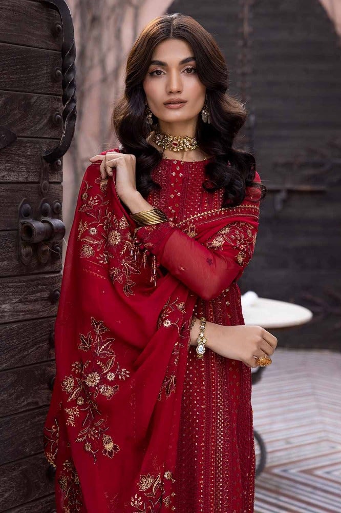 Gul Ahmed | Eid Collection | FE-42036 - Hoorain Designer Wear - Pakistani Ladies Branded Stitched Clothes in United Kingdom, United states, CA and Australia