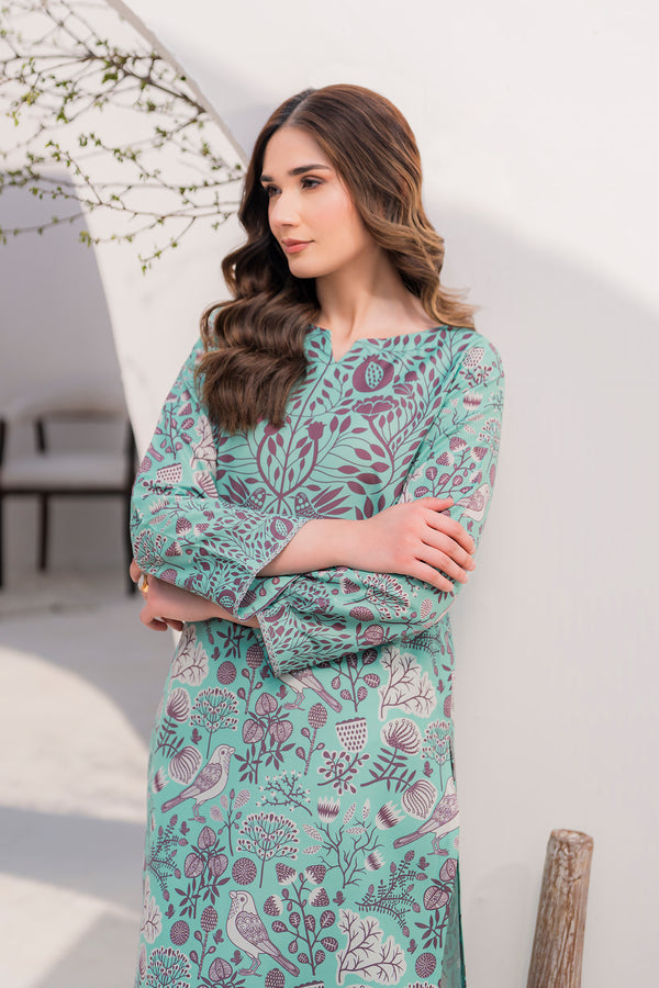 Hana | Floral Fiesta 24 | Cantaloupe - Hoorain Designer Wear - Pakistani Designer Clothes for women, in United Kingdom, United states, CA and Australia