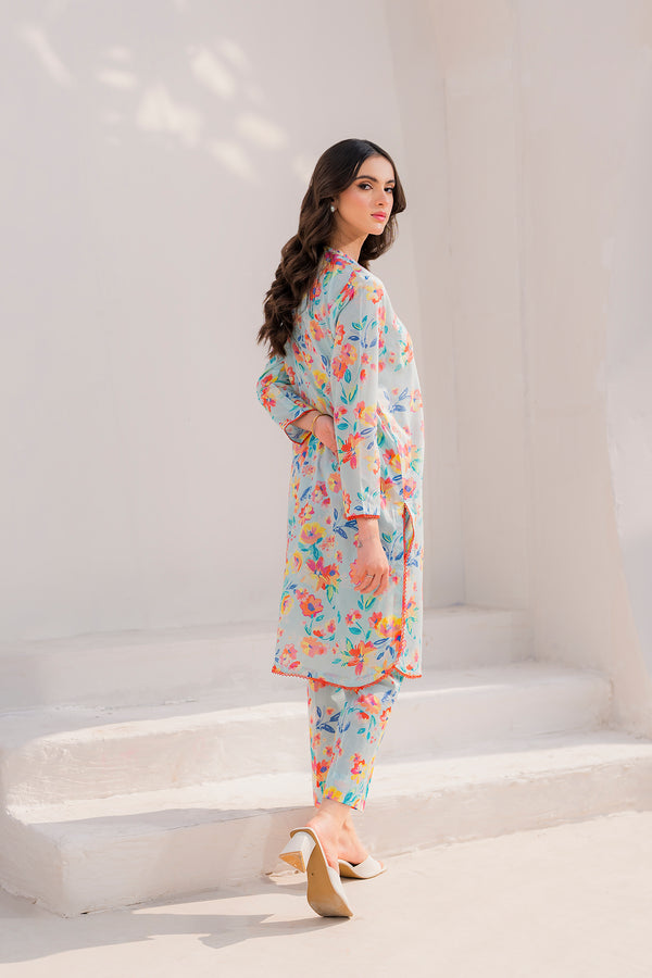 Hana | Floral Fiesta 24 | Coastal - Hoorain Designer Wear - Pakistani Ladies Branded Stitched Clothes in United Kingdom, United states, CA and Australia