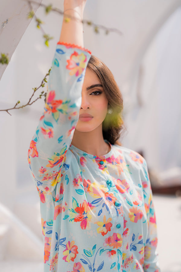 Hana | Floral Fiesta 24 | Coastal - Hoorain Designer Wear - Pakistani Ladies Branded Stitched Clothes in United Kingdom, United states, CA and Australia