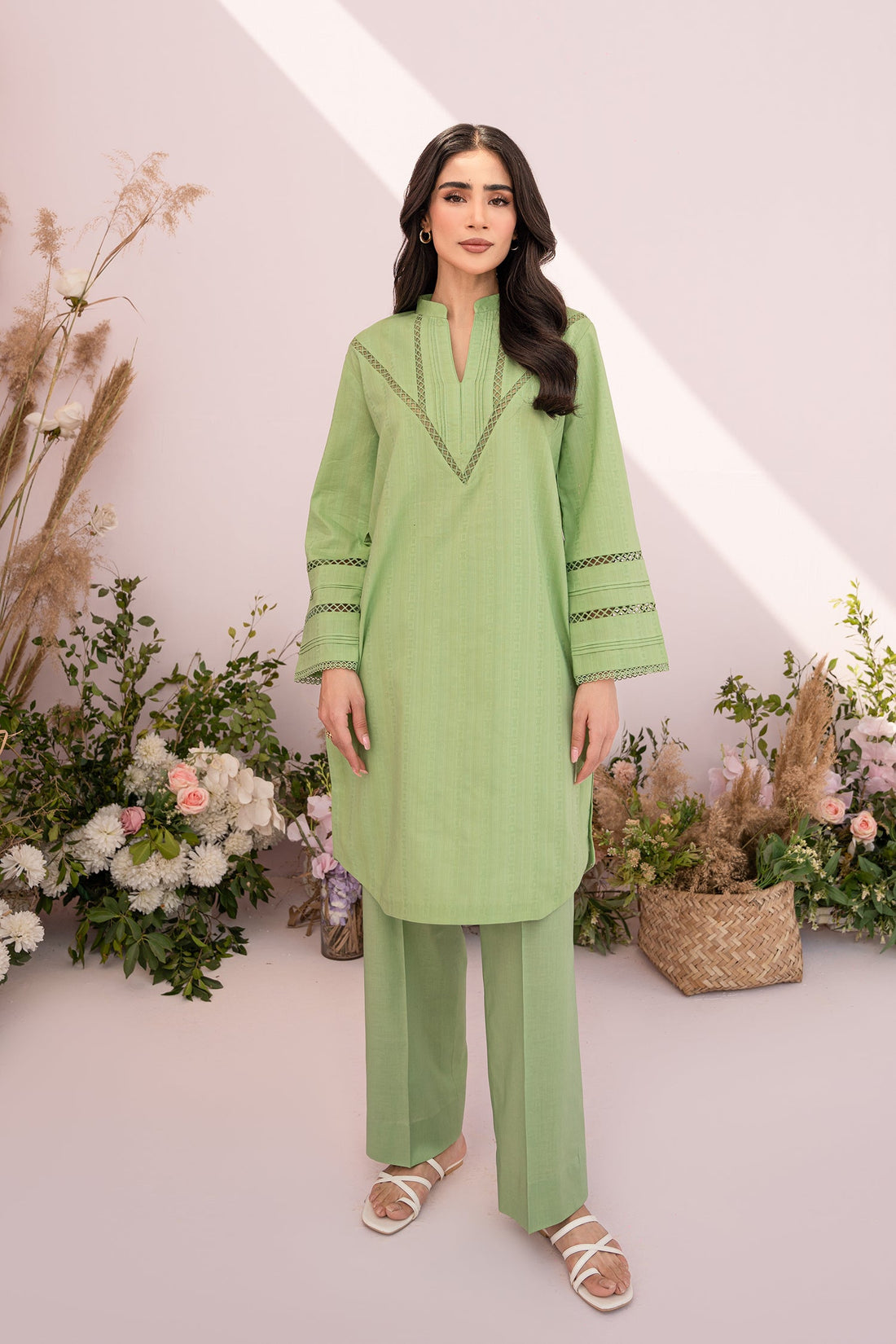 Hana | Sunshine Sartorial | Celadon - Pakistani Clothes for women, in United Kingdom and United States