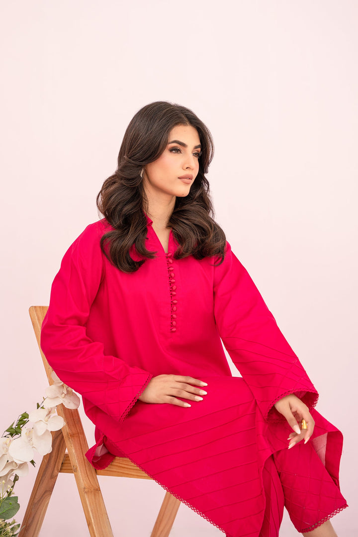Hana | Sunshine Sartorial | Carmine - Hoorain Designer Wear - Pakistani Ladies Branded Stitched Clothes in United Kingdom, United states, CA and Australia