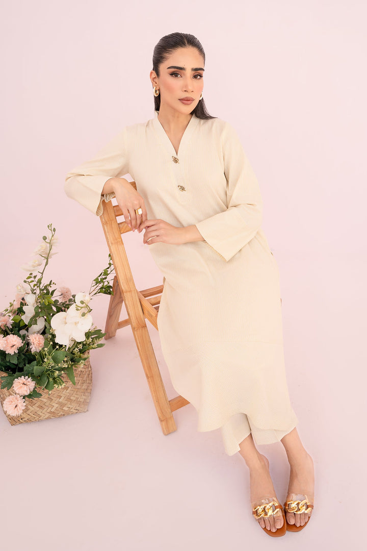 Hana | Sunshine Sartorial | Cornsilk - Hoorain Designer Wear - Pakistani Ladies Branded Stitched Clothes in United Kingdom, United states, CA and Australia