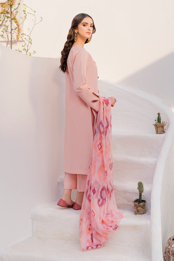 Hana | Zuri Zephyr | Tangerine - Hoorain Designer Wear - Pakistani Ladies Branded Stitched Clothes in United Kingdom, United states, CA and Australia