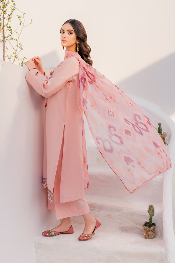 Hana | Zuri Zephyr | Tangerine - Hoorain Designer Wear - Pakistani Ladies Branded Stitched Clothes in United Kingdom, United states, CA and Australia