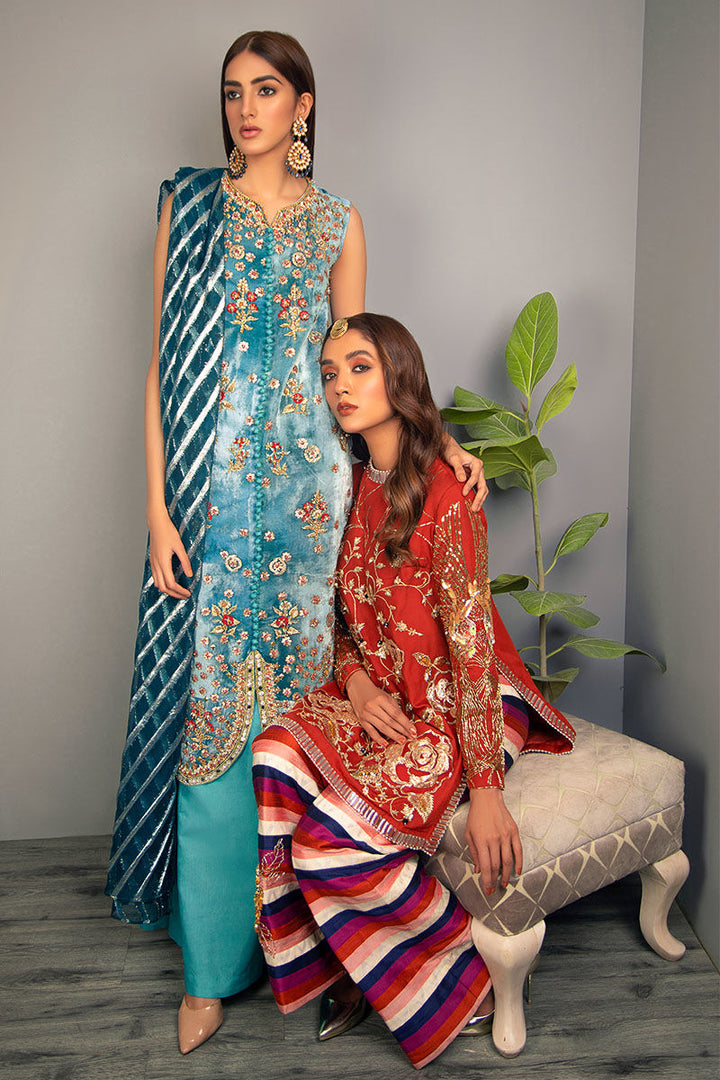 Haute Forn | Luxury Pret | RANGOBADAL FEROZA - Hoorain Designer Wear - Pakistani Ladies Branded Stitched Clothes in United Kingdom, United states, CA and Australia